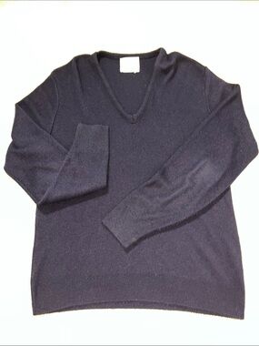Sears Kings Road Retro Vintage Puritan Sweater Blue Pullover V Neck Orlon Tall